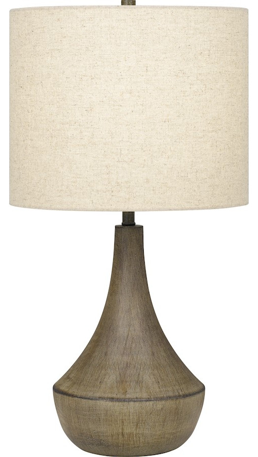 Quoizel Rockville 1 Light Table Lamp, Weathered Elm Transitional