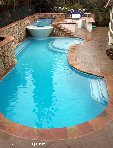 Photo of a mediterranean pool in Los Angeles.