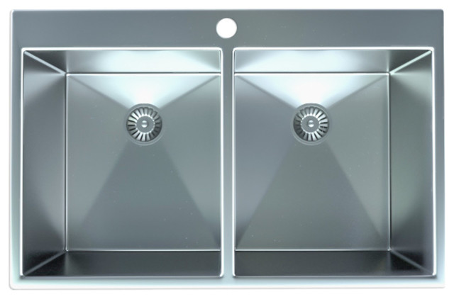 Thermocast Newport Undermount Acrylic 33 In Double Bowl Kitchen