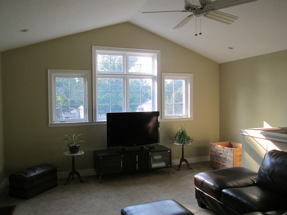 Need help furnishing a loft television room with large nook!