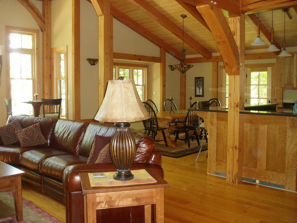 Mountain style dining room photo in Minneapolis