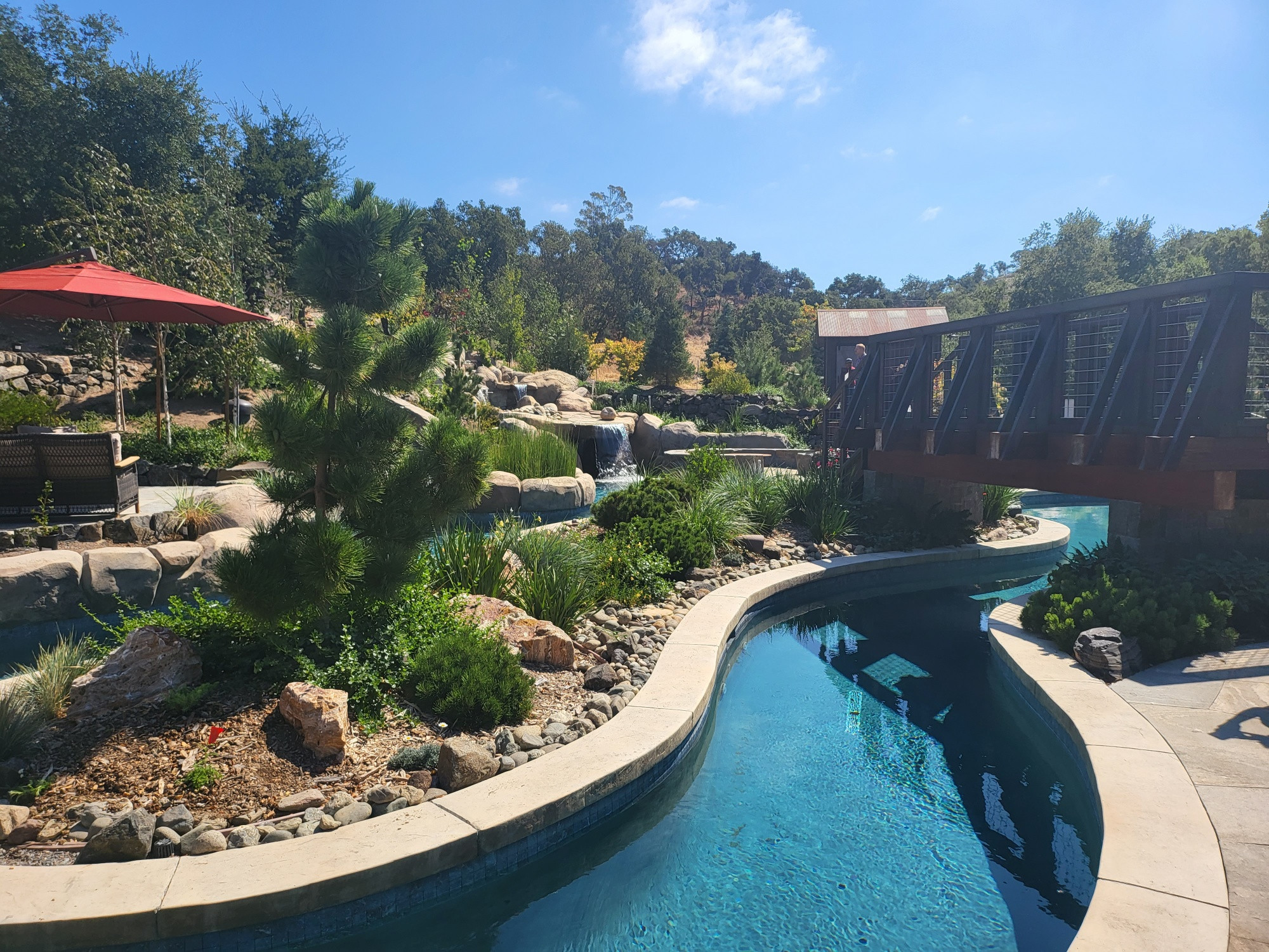 A Lazy River Pool in a Fantasy Setting