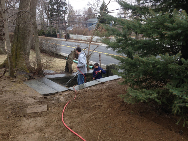 Our Masonry & Drainage Jobs contemporary-garden