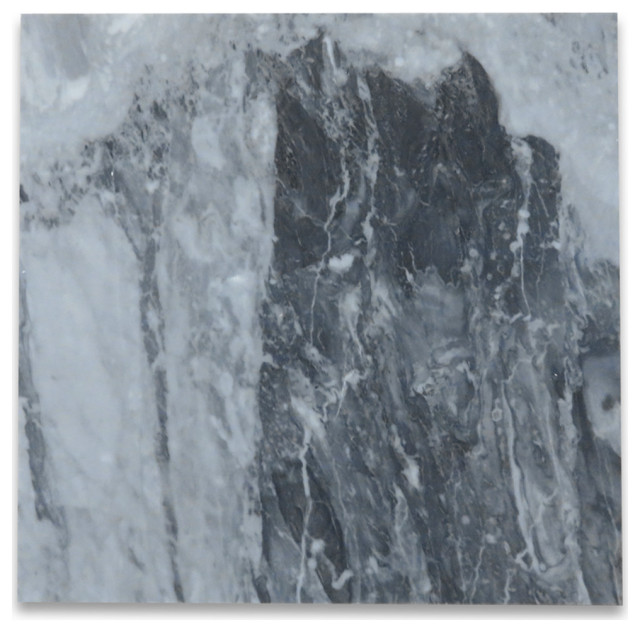 Bardiglio Gray Dark Grey Marble 18x18 Tile Polished, 99 sq.ft.