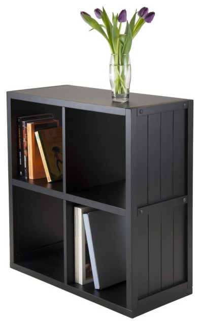 Wainscoting Panel Shelf, Black, 2x2