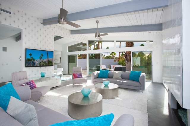 ROSE midcentury-living-room