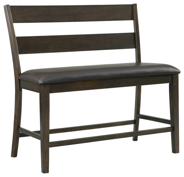 Mango Dining Bench, Counter Height Transitional Dining Benches by