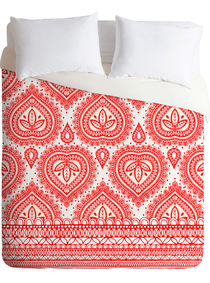 DENY Designs Aimee St Hill Red Decorative Duvet Cover