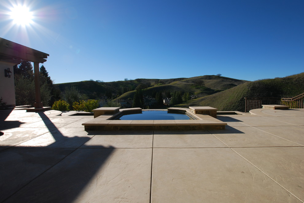 This is an example of a large contemporary pool in San Francisco.