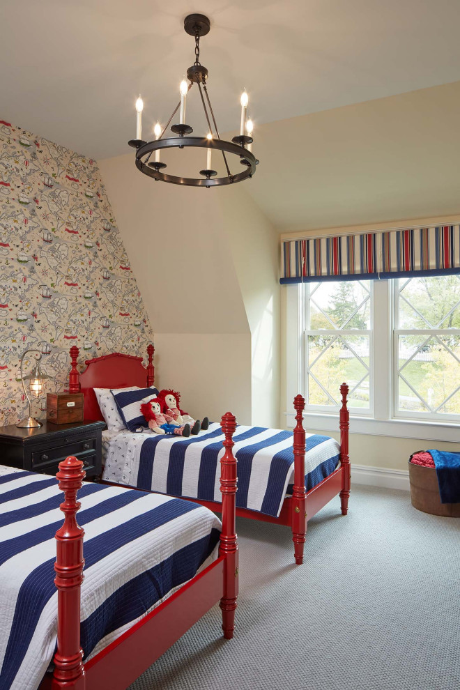 Kids' room - coastal kids' room idea in Baltimore