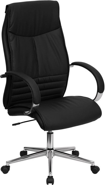 Flash Furniture High Back Black Leather Executive Office Chair