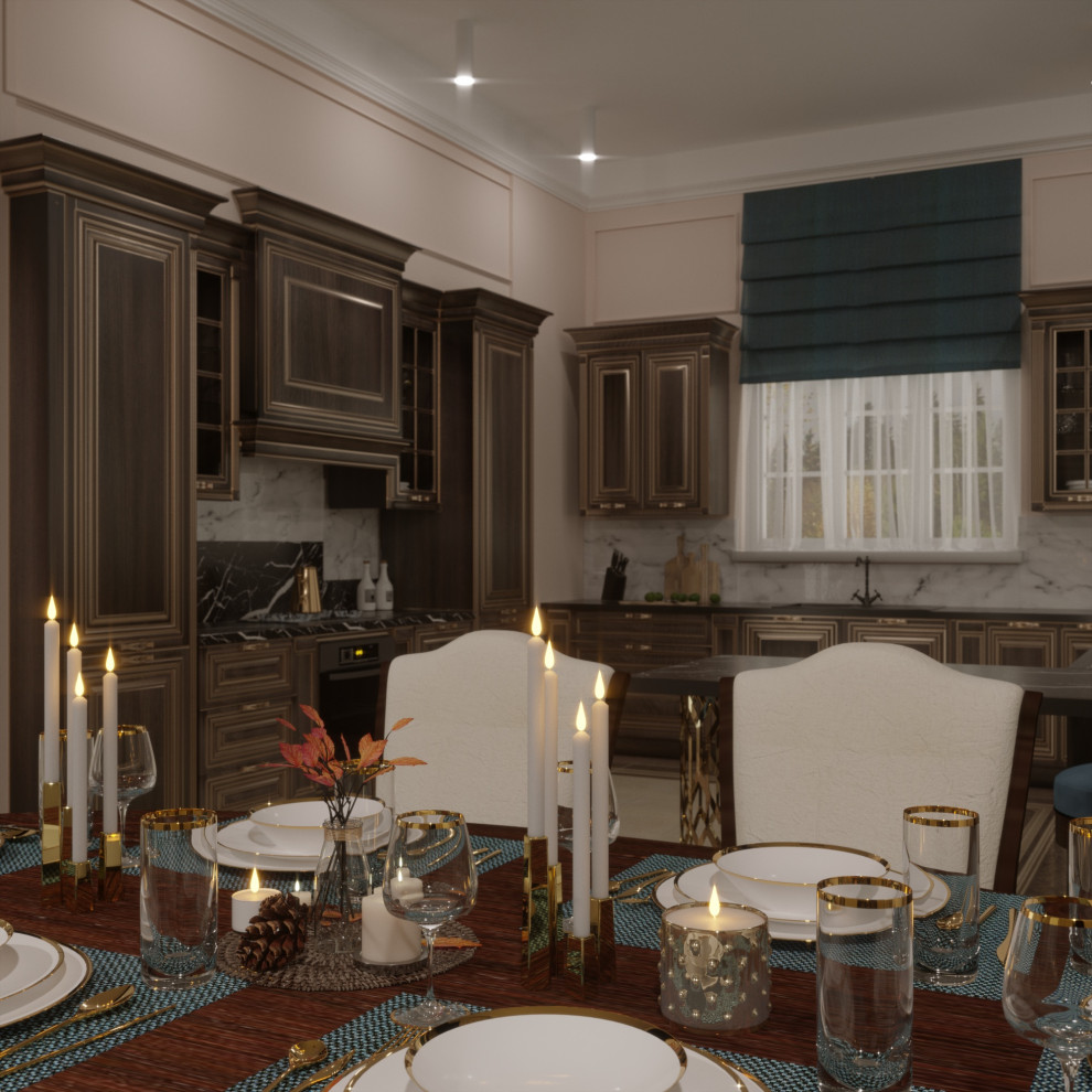 Визуализация кухни-гостиной