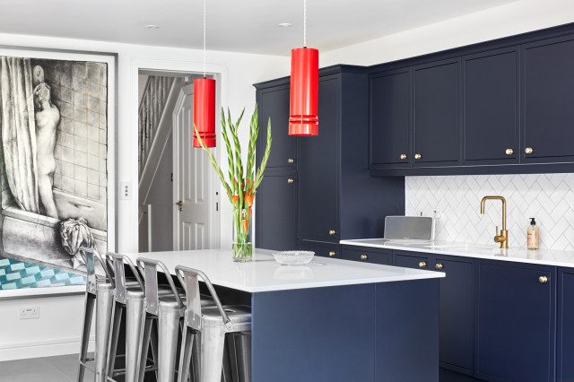 Project Escape, East London transitional-kitchen
