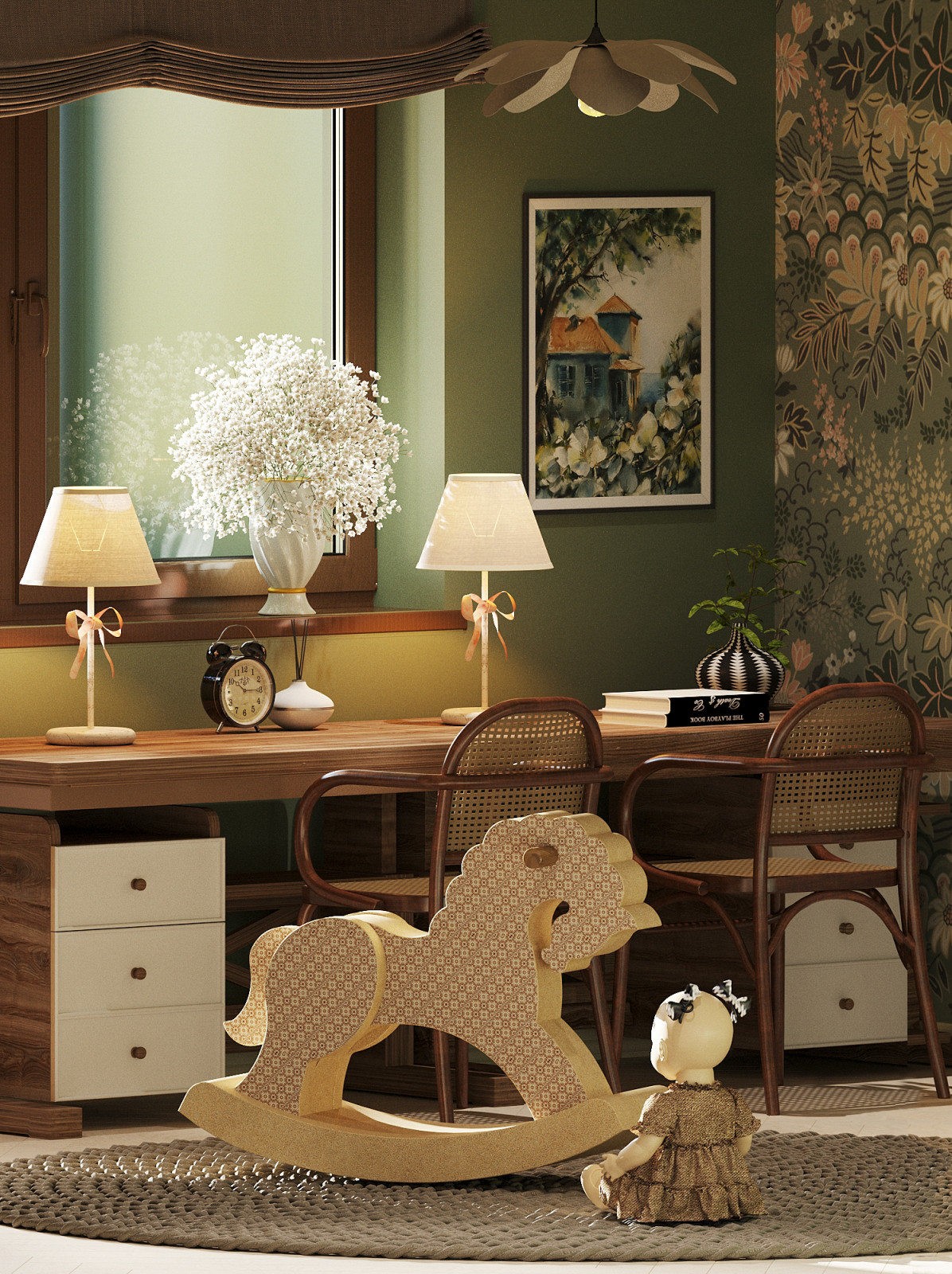 Детская комната для двух девочек