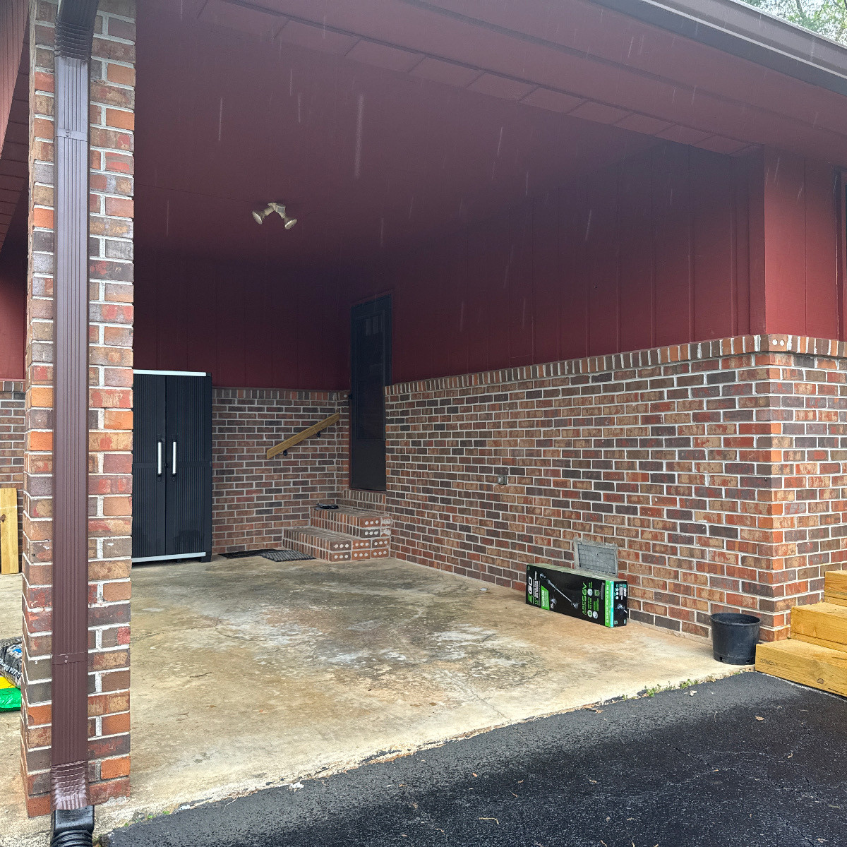 Carport Conversion to Living Space with Masonry and Window Upgrade
