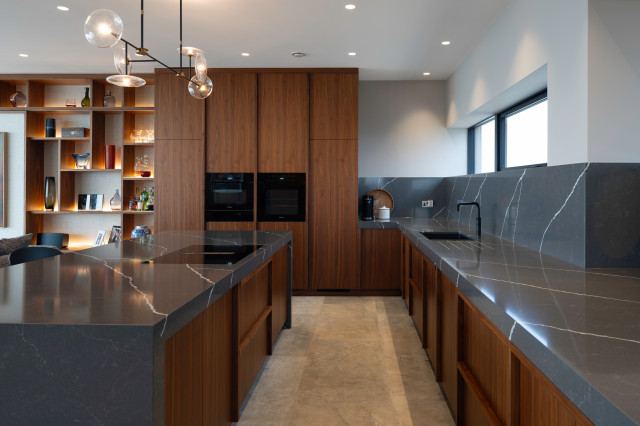 Walnut Bespoke Kitchen amerikansk-craftsman-koek
