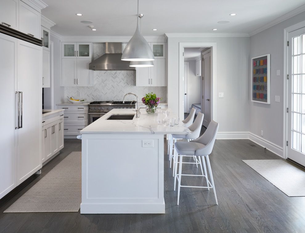Scarsdale - Inspiration for a transitional kitchen remodel in Raleigh