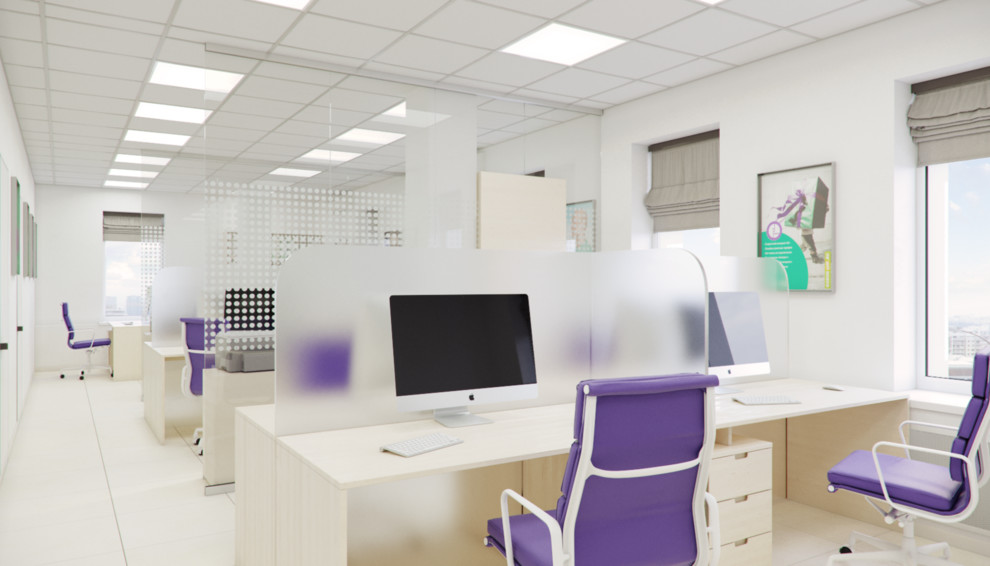 Дизайн-проект офиса B2B компании Мегафон, г.Пермь