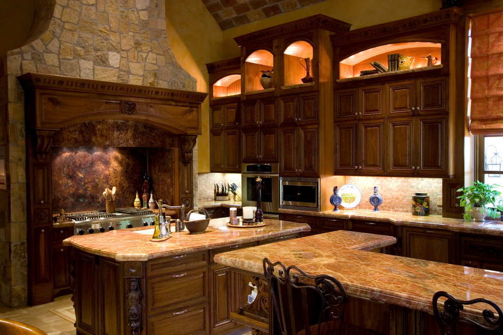Manian Residence - Mediterranean - Kitchen - Orange County - by Glover