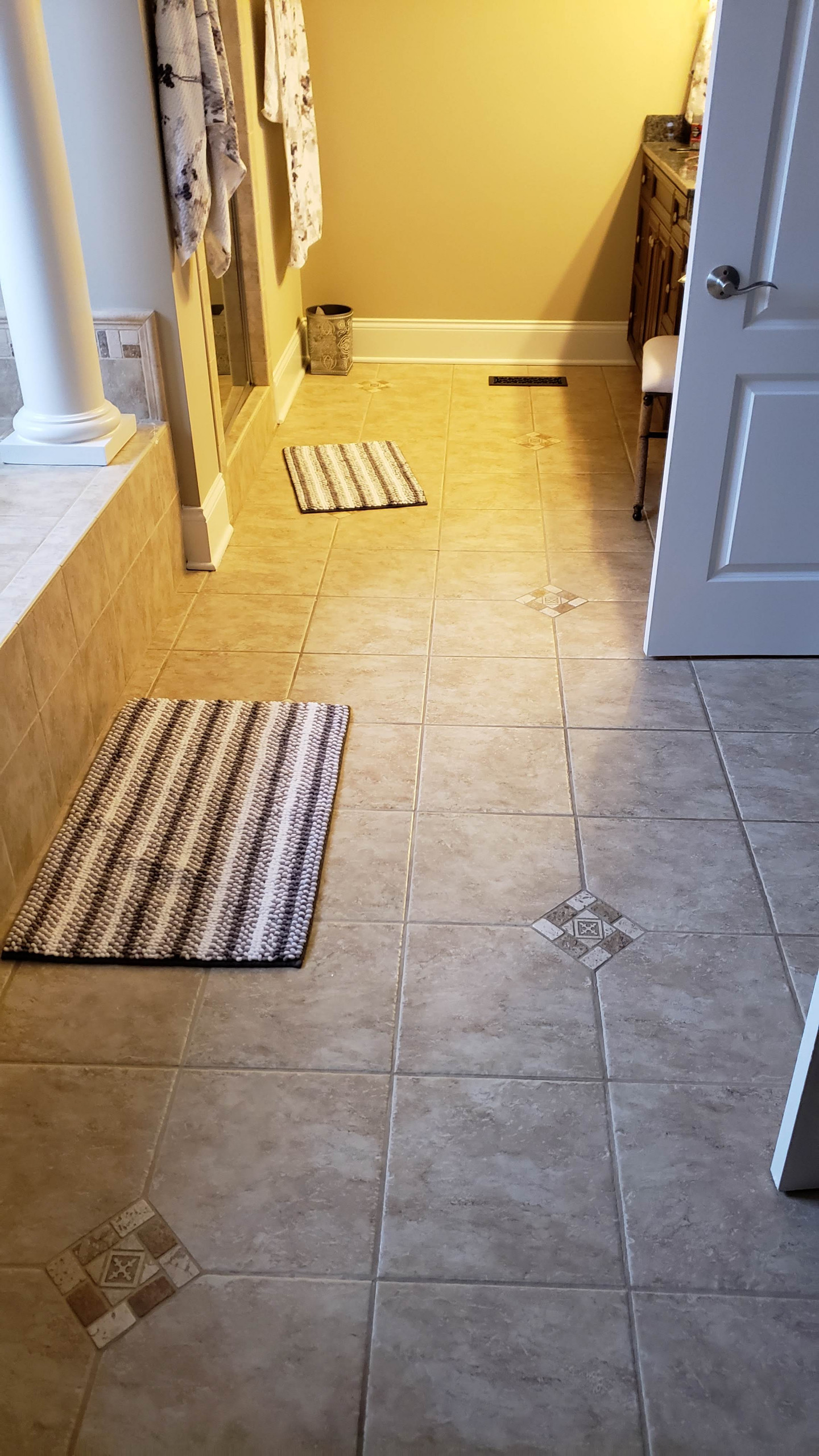 Luxury upgrades. Before/After