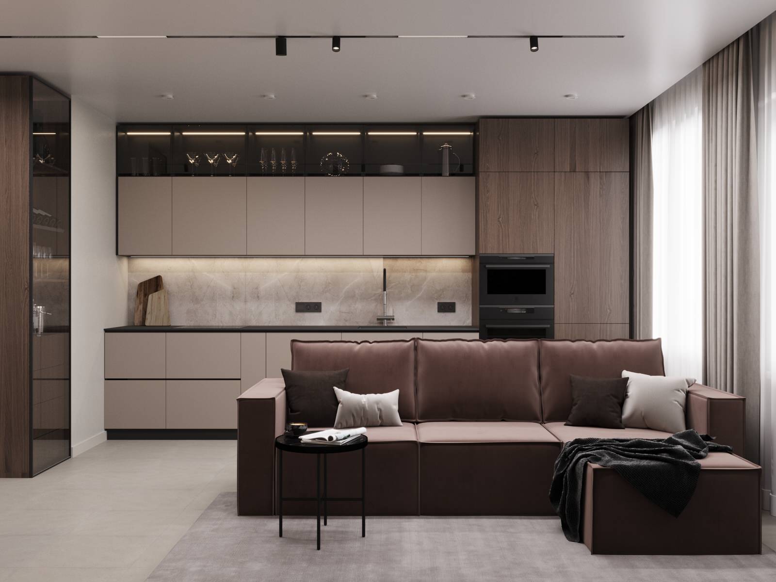 Проект квартиры 76 кв.м., ЖК Калининский 3