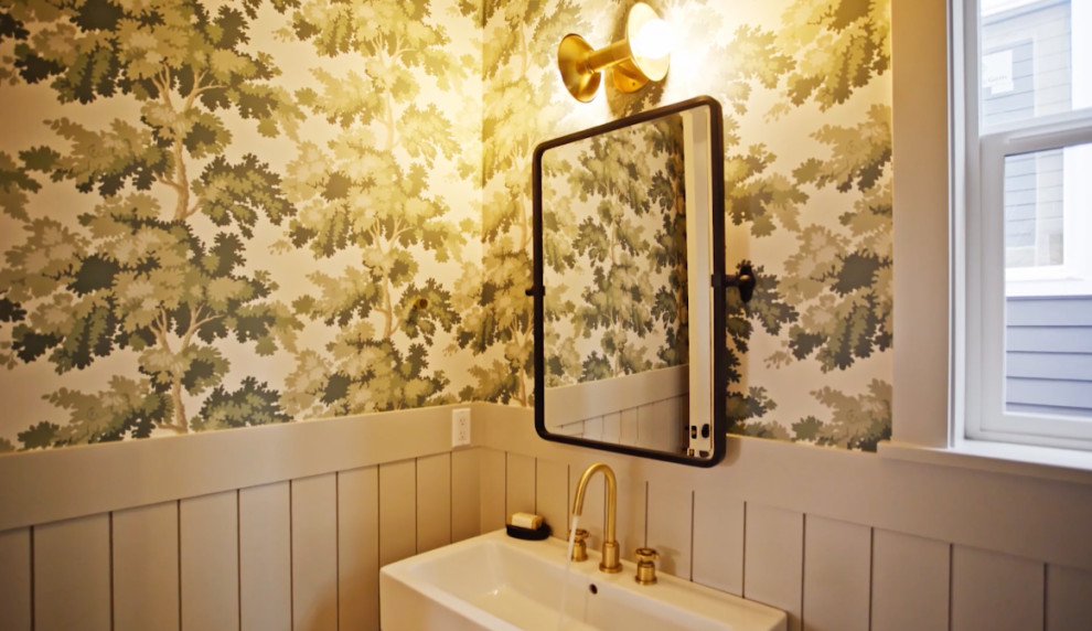 Transitional home design photo in Seattle