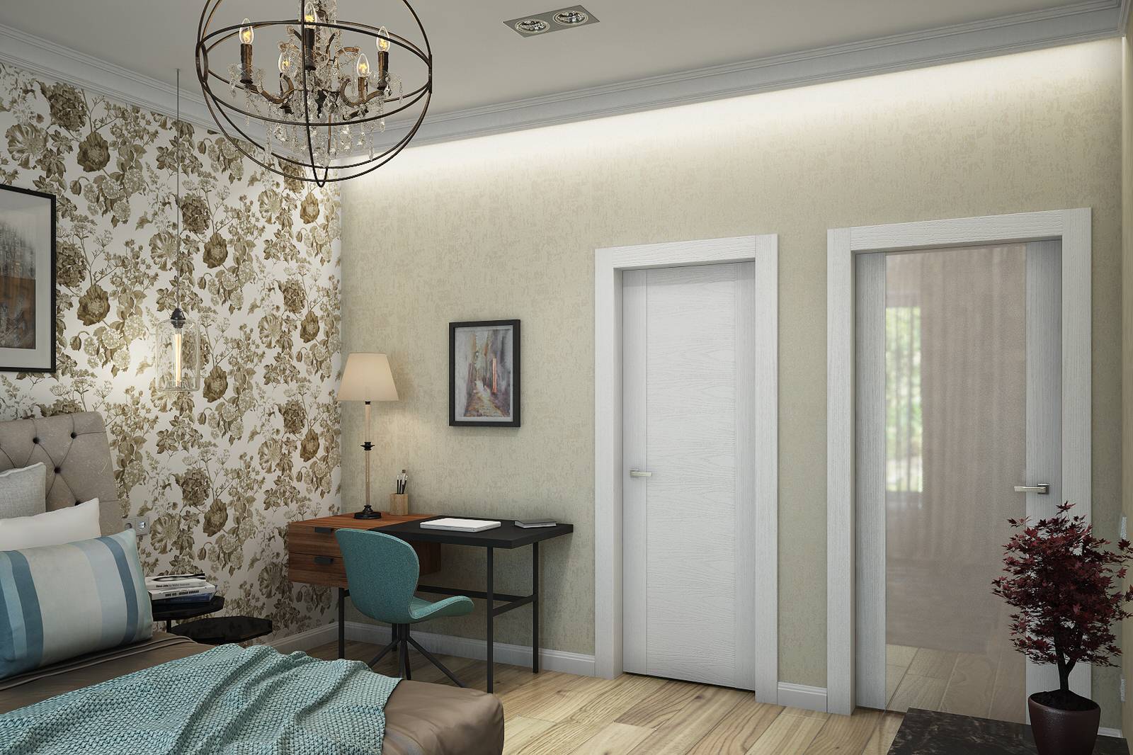 Дом для молодой пары.Спальная гостевая