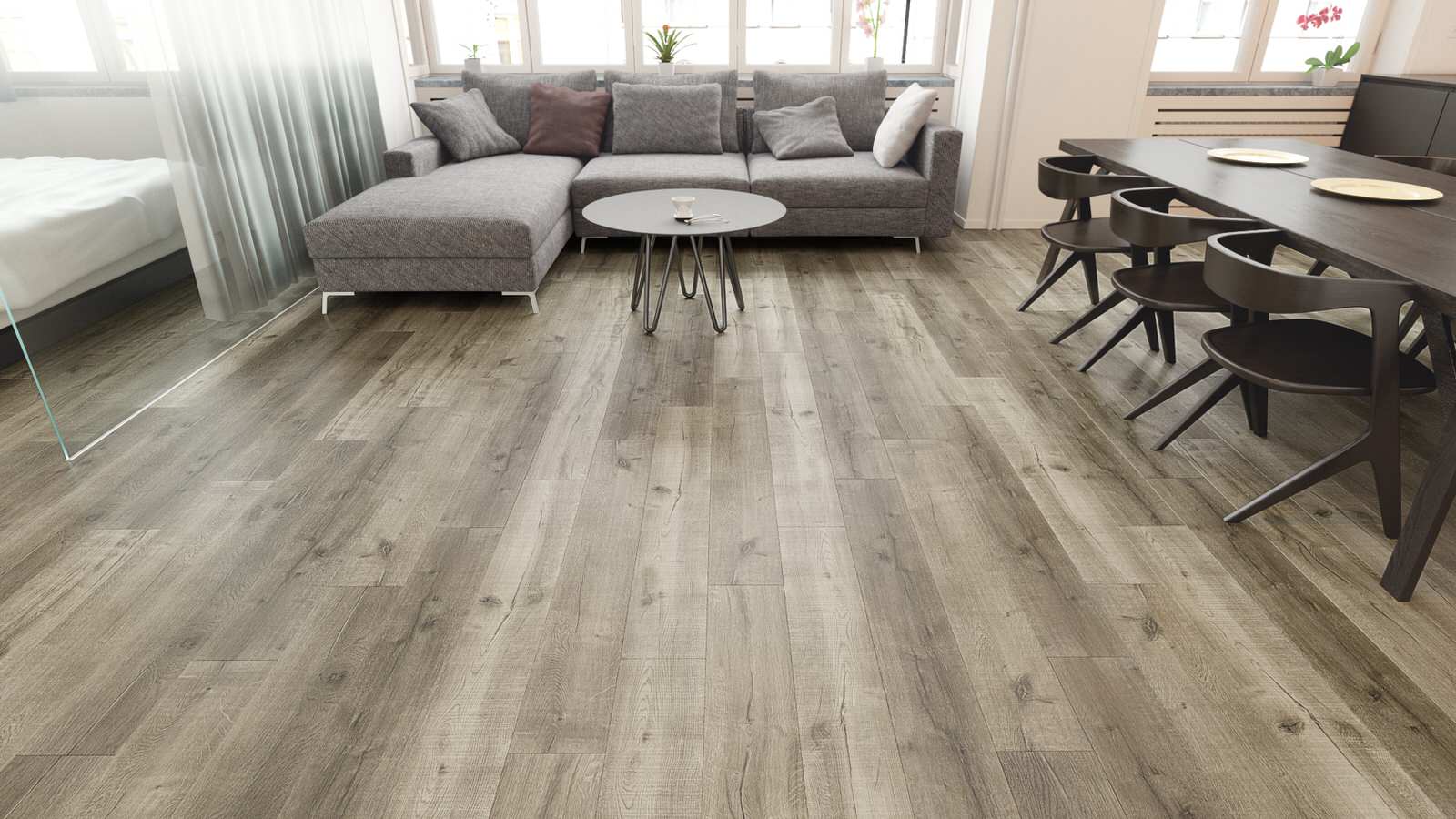 Кварцевый ламинат Fargo в интерьере