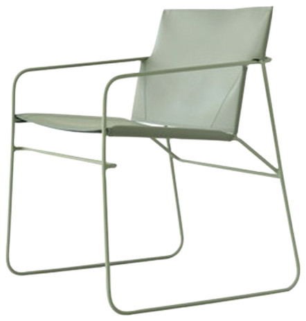 Sumy Pale Green Leather Chair