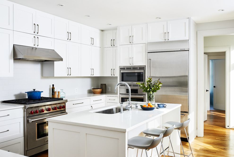 Inspiration for a transitional kitchen remodel in DC Metro