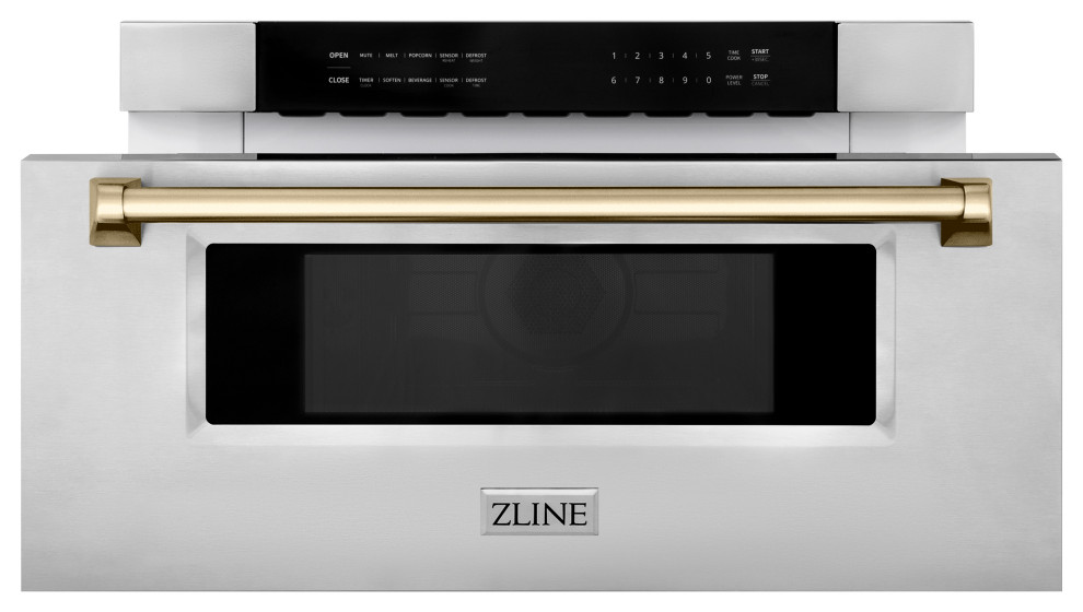 Drawer Microwave Gold: Modern Kitchen Excellence