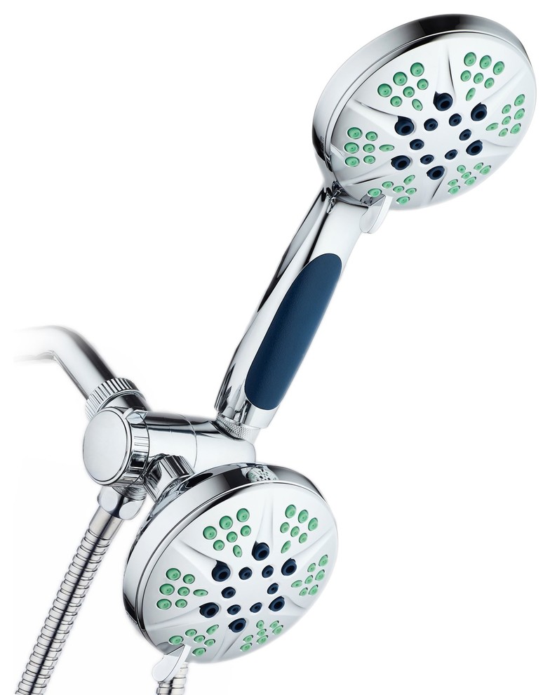 NOTILUS Antimicrobial 48Setting Shower Combo, AntiSlip Grip, Anti