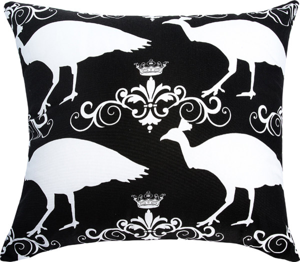 Peacock Crown Accent Pillow Transitional Decorative Pillows