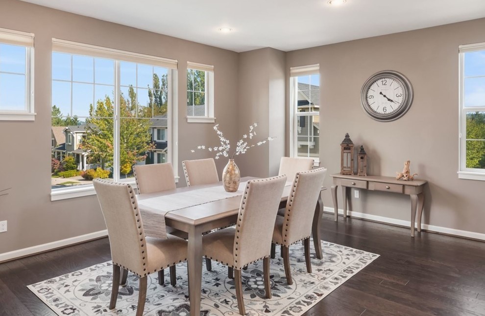 Inspiration for a transitional dining room remodel in Seattle
