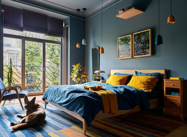 Colorful apartment contemporaneo-camera-da-letto