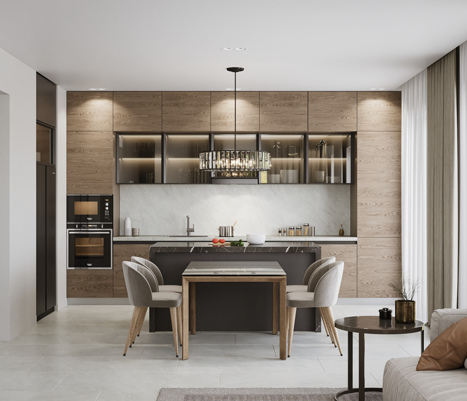 Гостиная-кухня