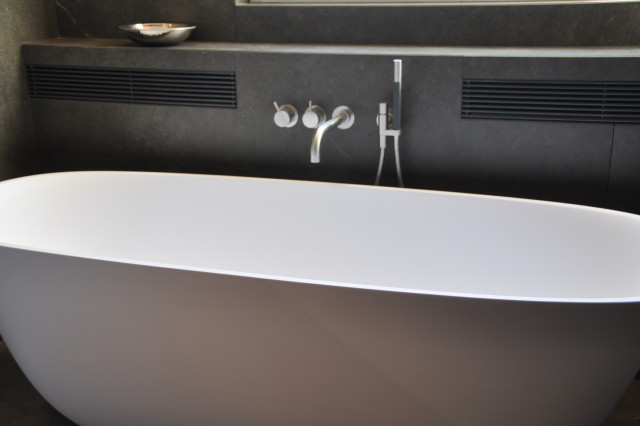 Salle de bain avec sauna modern-badezimmer
