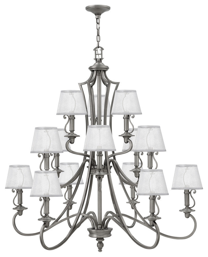 Hinkley Lighting Plymouth 15 Lt Chandelier 3 Tier Foyer Antq Hinkley Lighting Plymouth 15 Lt