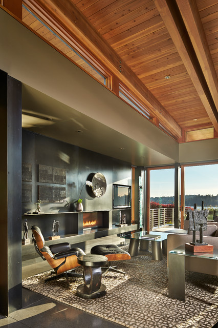 Brook Bay contemporary-vardagsrum