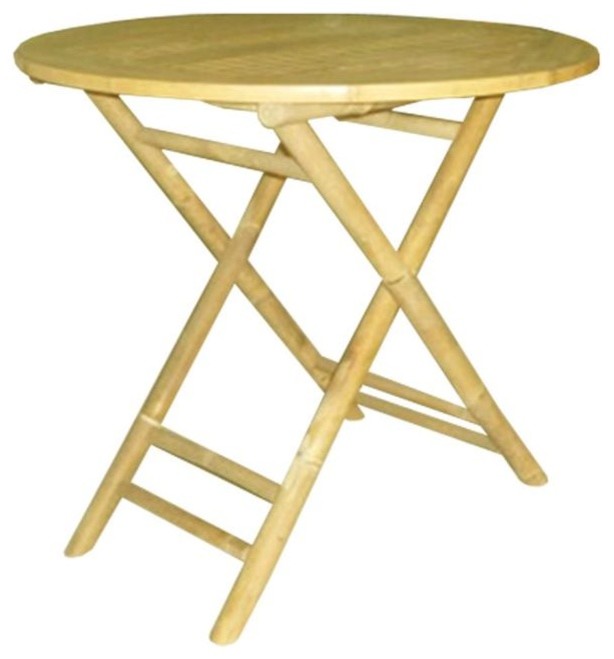 Bamboo Collapsible Round Table