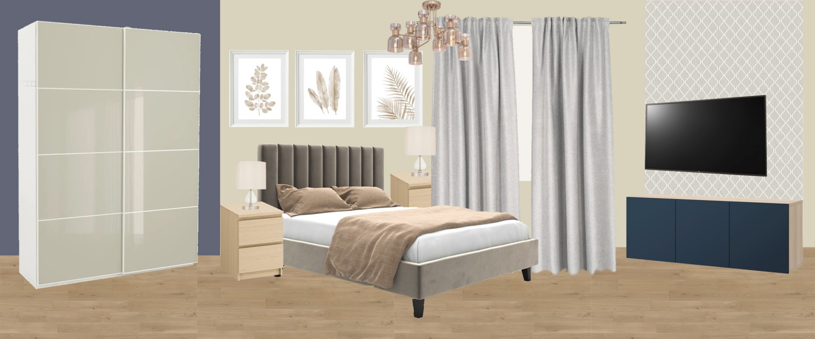 Яркая евродвушка в ЖК Гринландия-2 для молодой женщины