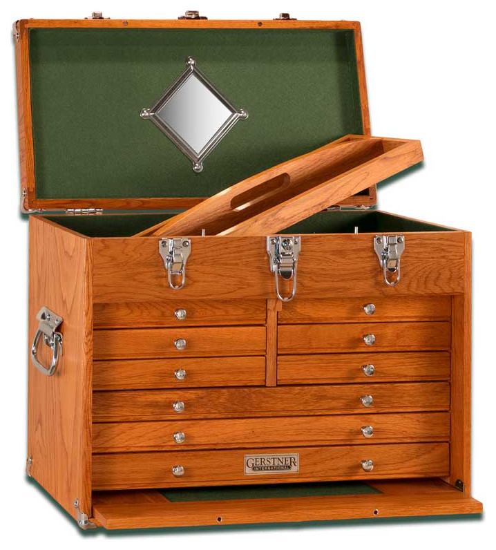 9Drawer Wood Chest for Valuables, Crafting Items, Jewelry, Hobby Tools