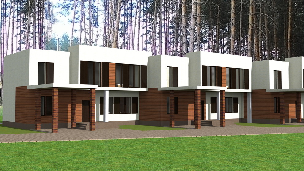 Концептуальное предложение таунхауса в пос. Ямное_№1