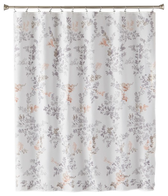 Greenhouse Leaves Shower Curtain, Jacobean Leaf Shower Curtain