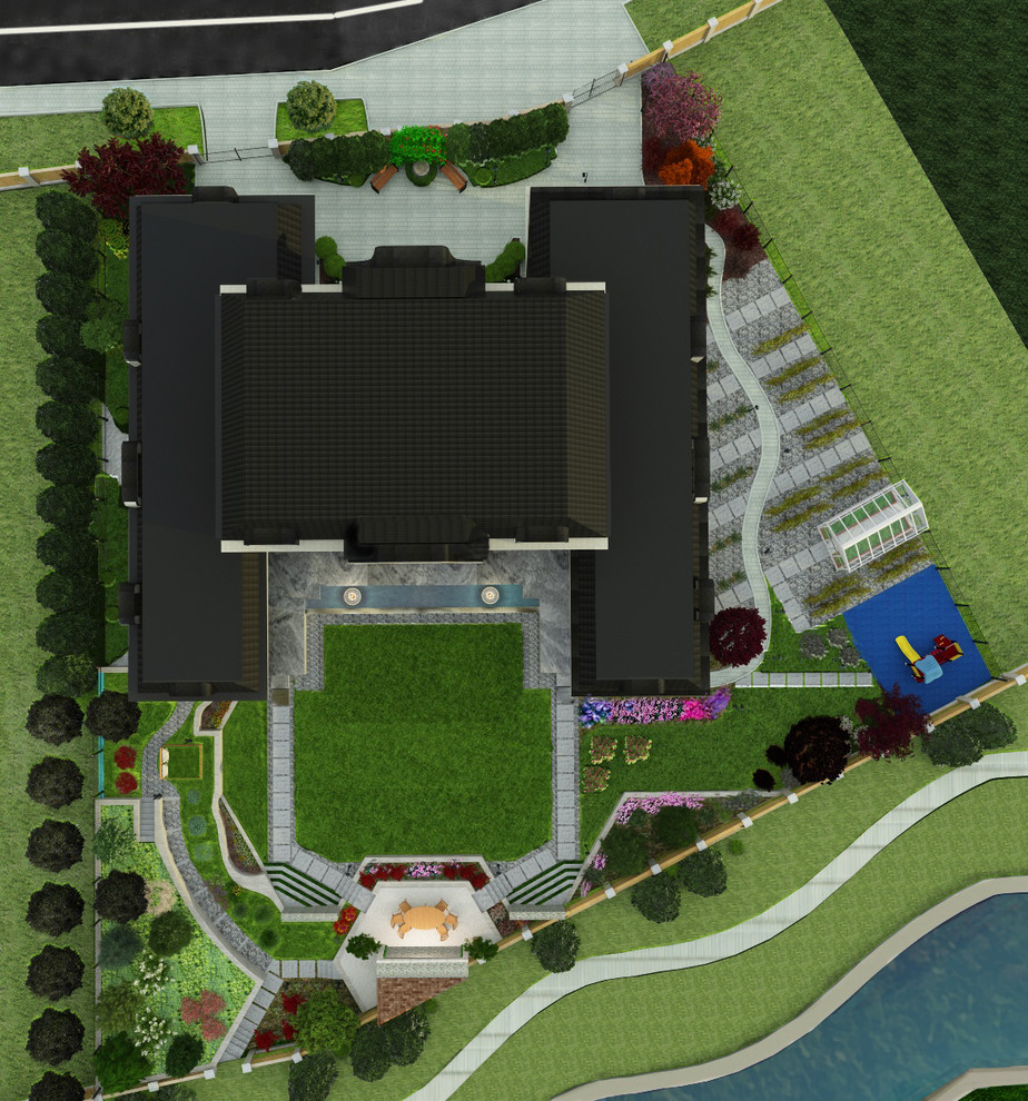 Ландшафтный проект 10 соток