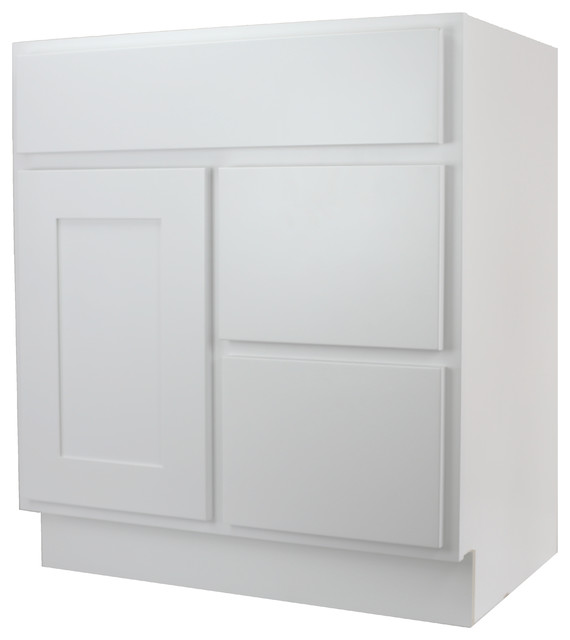30 Bathroom Vanity Drawers cabinet mania white shaker 30" bathroom vanity with right drawers 30 Bathroom Vanity Drawers cabinet mania white shaker 30" bathroom vanity with right drawers