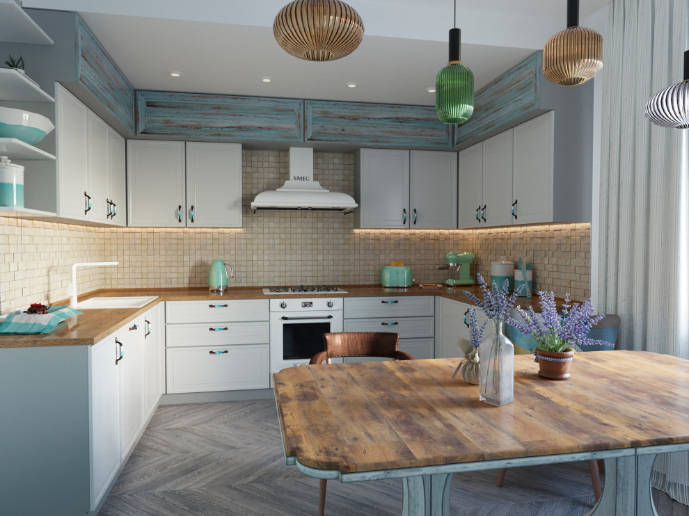 Дизайн кухни бохо