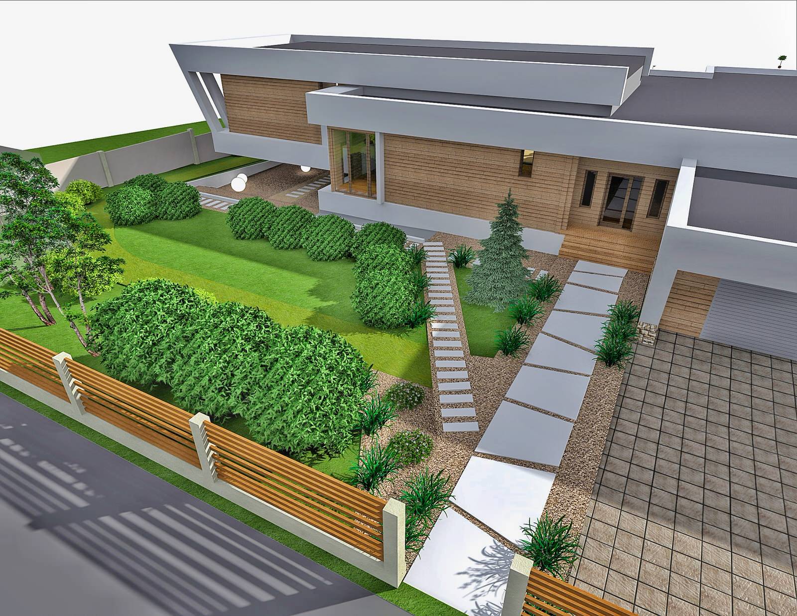 Ландшафтный дизайн проект участка КП Наутилус, Мельничная Падь, Иркутск