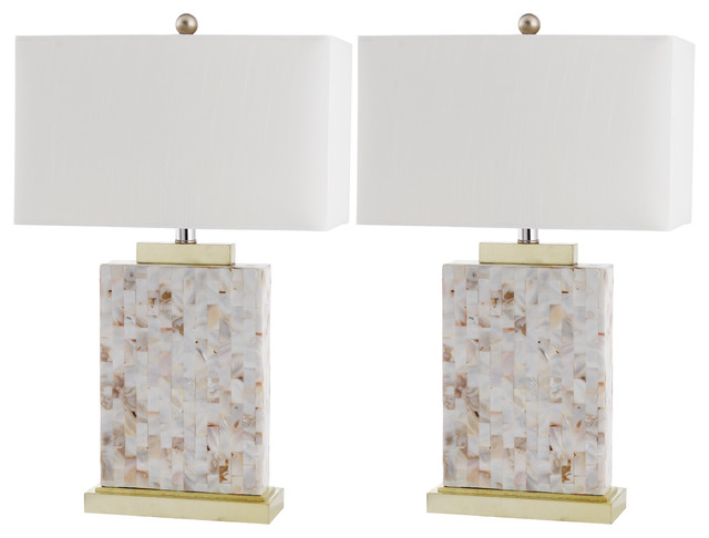 Safavieh Lighting Collection Tory Ivory S 25 Inch Table Lamp Set Of 2