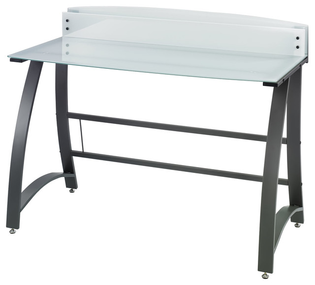 Safco 47 Expressions Tempered Glass Computer Laptop Workstation Desk